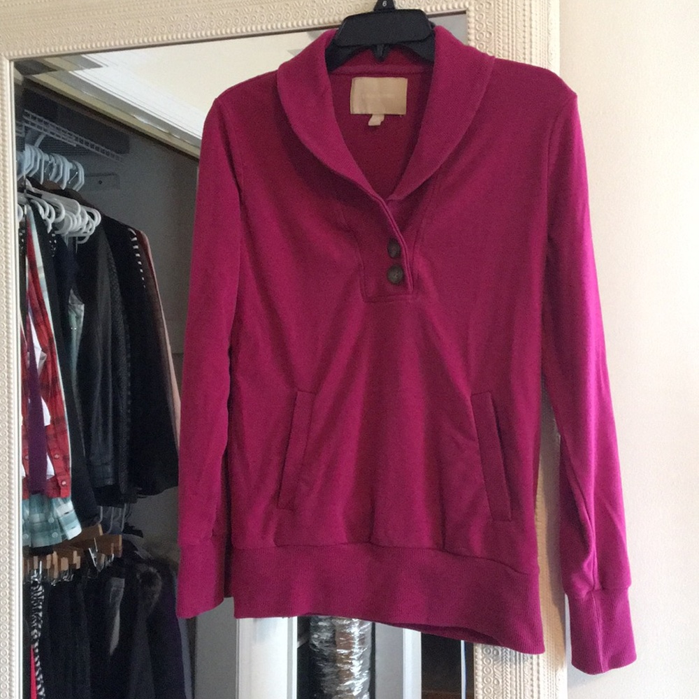 Banana Republic Hot Pink Long Sleeve